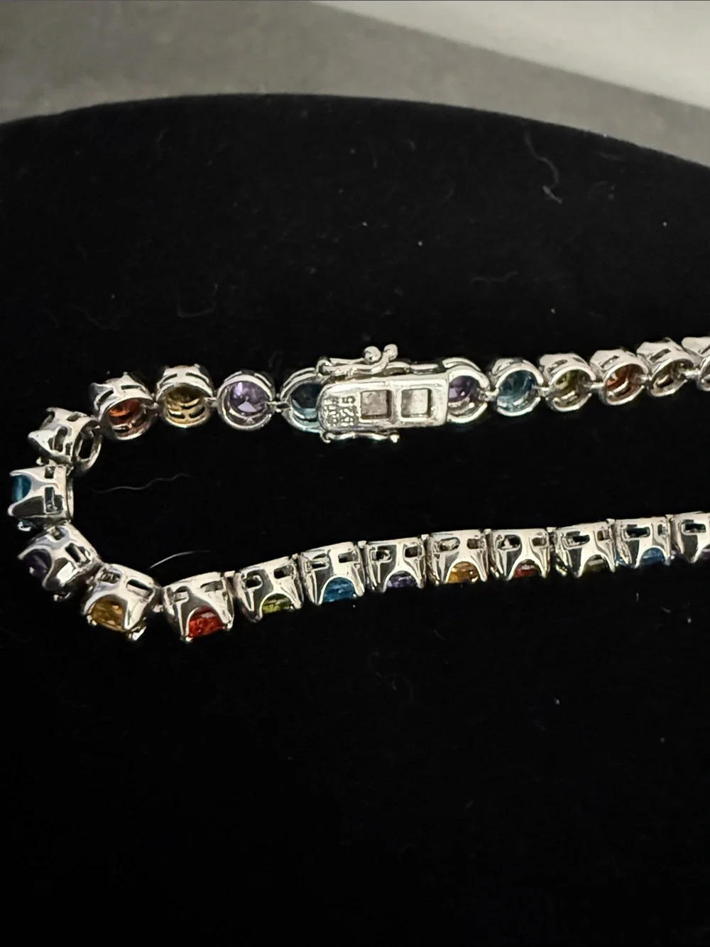 Multicolor Crystal Tennis Bracelet - Women's Fashion Jewelry